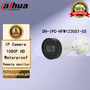 Dahua IP Camera 2MP( DH-IPC-HFW1230S1-A-S5)With audio Bullet Wired Waterproof Outdoor Camera Intelligent NetworkCamera