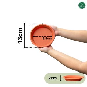 Đĩa nhựa mỏng nhẹ lót chậu cây VIETPOT màu cam cây cảnh trang trí nhà vườn ban công