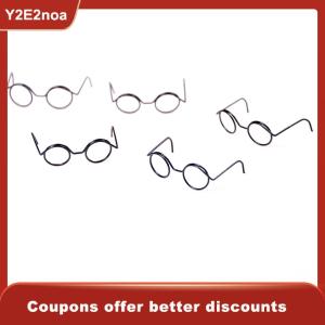【Y2E2noa】 2PCS Round Frame Lensless Retro cool doll glasses for 1/6 30cm BJD Doll Round Frame Lensless Retro cool doll glasses 2PCS for 1/6 30cm BJD Doll 2PCS Fashion Round Frame Lensless Retro cool doll glasses for 1/6 30cm BJD Doll New Round Fram