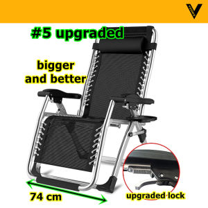 [SG SELLER] PORTABLE AND FOLDABLE RECLINING AND MATTRESS ZERO GRAVITY LOUNGE STEEL CHAIR