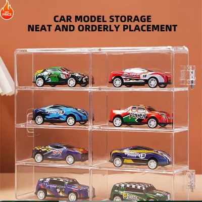 Transparent Storage Car Model Storage Box Childrens Toy Multi-layer Storage Box