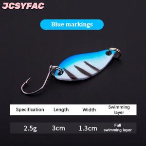 JCSYFAC Duy Nhất Móc Scoop-Hình Xoay Spinner Sequins Câu Cá Lure Câu Cá Giải Quyết Cho Bass Cá Perch Móc Nhân Tạo
