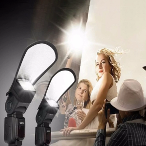 2-in-1 Camera Flash Reflector Double-sided Softbox Photo Flash Light Diffuser Light Panel for Most Brand Cameras