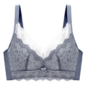Maniyun Original Lace Latex Bra Women Small Chest Gathered Adjustable Bra Comfort Non-wired Push Up Bra Lingerie 高质量