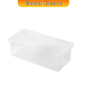 J.D. กล่องใส่เครื่องเขียน อเนกประสงค์ พร้อมฝาปิดล็อก กันน้ํา กันฝุ่น กล่องดินสอพลาสติกใส pencil-box