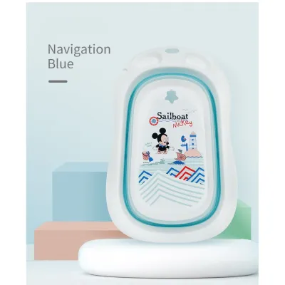Bak Mandi Bayi Lipat Foldable Silicone Infant Folding Bath Tub