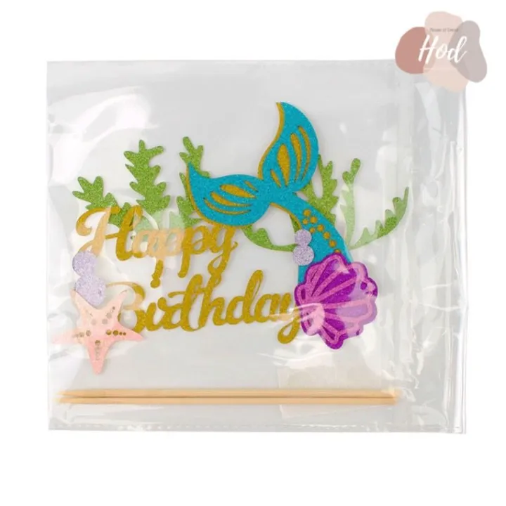 Topper%20HBD%20Mermaid%20Tail%20Karton%20/%20Tulisan%20Happy%20Birthday%20Ekor%20Duyung%20Hiasan%20Kue%20Ulang%20Tahun%20Tema%20Laut%20-%20Image%202