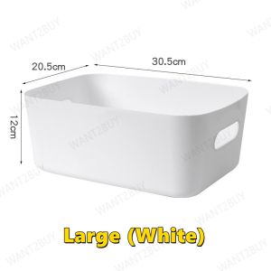UMI Multipurpose Storage Box Shelf Organizer Plastic Rectangle Box Large Capacity Basket Bakul Kotak Simpan Plastik 收纳盒