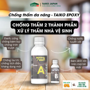 Keo Epoxy Trong suốt 2 Thành Phần Sét 1 lít