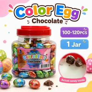 Mr candy|100-120pcs Chocolate Ball Candy Colorful Mini Bites Individually Foil Wrapped Sweet Snack Jar Assorted Treats