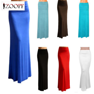 Women Bodycon Skirts Candy Color Slim Fit High Waist Pencil Midi Female Long Casual Skirt