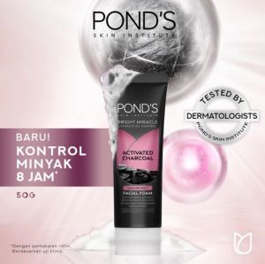 Ponds Pure Bright Facial Foam (100gr / 50gr) Ponds Bright Miracle Ultimate Clarity Niasorcinol Facial Foam 20x kekuatan mencerahkan & menutrisi