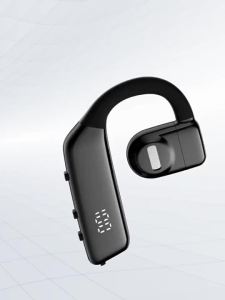 หูฟังบลูทูธแบบแขวนหู 100% ผลิตภัณฑ์แท้ หูฟังเดี่ยว น้ำหนักเบา แสดงพลังงาน ลดเสียงรบกวน หมุนได้ หูฟังกีฬา