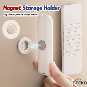 S.K. Remote Controller Magnet Storage Holder Nail-Free Self Adhesive Storage Hook 1Pc