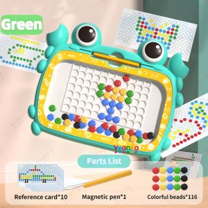 Childrens Crab Magnetic Pen Drawing Board Graffiti Puzzle 3-6 Years Old 7 Magnetic Early Education Multi functional Writing Puzzle Toy