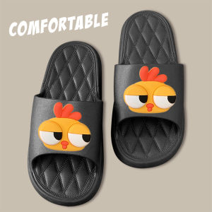 รองเท้าแตะะน่ารักๆ รองเท้าแตะสวมใส่สบายเท้า รองเท้าแตะลายน้องการ์ตูนไก่น้อยน่ารักๆ น้ำหนักเบา