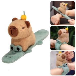 Fashionable Lovely Capybaras Slap Bracelet With Wing Pull Designs and Fun Shaking Feature For Kids and Teens Wear