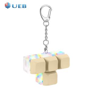 4 Buttons Finger Fidget Keyboard Toys with LED Light for Gifts To Pass The Boring Time ADHD Sensory Toys for Adults Kids