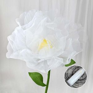 INTOONE 3D Big Simulation Flower Peony Hollow Fake Flower Window Display Large Photography Props Outdoor Shopping Mall