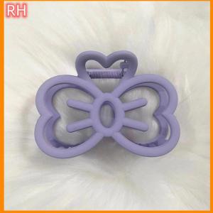 🔥🔥🔥ranghe Cute Bowknot Hair Clip Plastic Claw Clip Candy Color Crab Hair Clip For Girls Sweet Hair Claw Hair Accessories