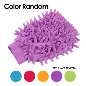 Car Wash Mitt - Car Wash Sponge - Chenille Microfiber Car Wash Gloves - Scratch Free & Super Absorbent Microfiber Mitt for Car Truck SUV Boat & Motorcycle