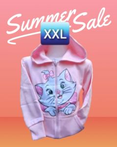 TERBARU JAKET SWEATER HODDIE ANAK MARIE CAT USIA 1 s/d 12 TAHUN ZIPPER BAHAN TEBAL