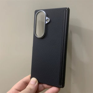 Case For Samsung Z Fold 8 7 6 Carbon Fiber Texture PC MagneWireless Charge Cover Fold Screen Camera Lens Armor Shell Capinha