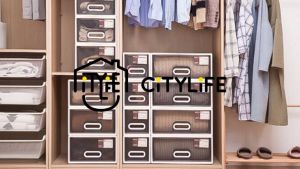 Citylife 9L Stackable Storage Drawer Plastic Container box Home Organizer Drawer Plastic Cabinet