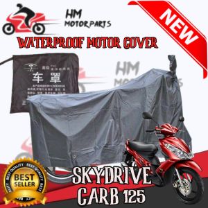 SUZUKI SKYDRIVE CARB 125 Cover Waterproof Motorcycle Cover Black Motor Cover