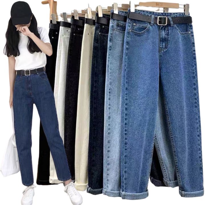 HVDENIM Mom Jeans Boyfriend Denim pants for women 26-32 Lazada PH