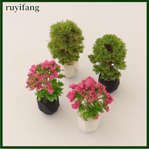 ruyifang Nhà búp bê 1 12 mô phỏng nhà máy trong Chậu mô hình nhà búp bê mini trang trí nhà búp bê nhà vi trang trí cảnh quan sân vườn