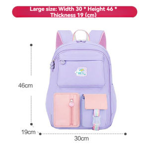 Cute girl Kids School Bag waterproof multi-compartment Children’s School Backpack Spine Protection Primary School student Bag Backpack with Reflective Strips