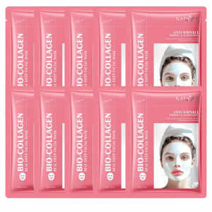 【Super low price】Collagen Anti Wrinkle Face Mask Hyaluronic Acid Anti Aging Fade Fine Lines Firm Moisturizing Refreshing Masks Skin Care Cosmetic