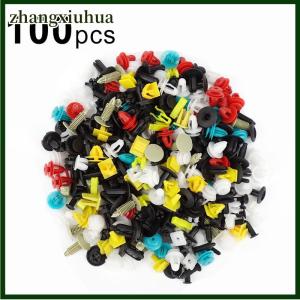 zhangxiuhua 100pcs set Universal Mixed Car Various Plastic Fastener Door Push Pin Auto