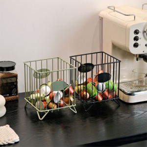 5210A หลากสี ที่เก็บฝักกาแฟ วัสดุเครื่องเขียน รูปสี่เหลี่ยม ตะกร้าเก็บของ คุณภาพสูง ที่จัดระเบียบโต๊ะทำงาน จานผลไม้ ท็อปครัว