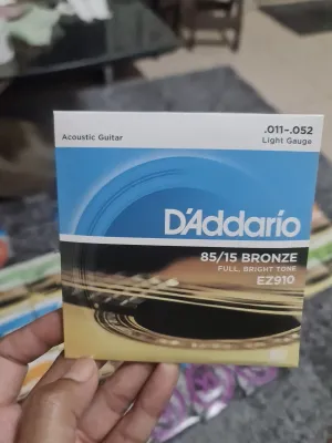 สายกีตาร์โปร่ง daddario ยกชุด 6 เส้น จัดโปร!! เปิดร้านใหม่
