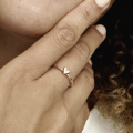 Pandora Heart 14k rose gold-plated ring. 