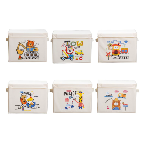 Portable Childrens Foldable Toy Box Organizers Kids Room Organization Storage Solution for Nursery Cubes Shelves