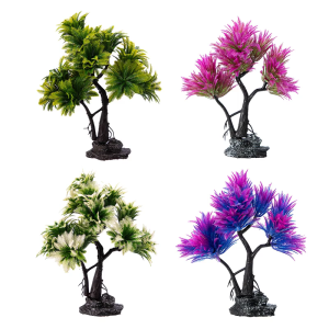 Bể cá cây tự nhiên bể cá đồ trang trí độ bền nhựa cây cá xe tăng phụ kiện