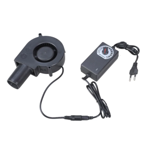 Adjustment Speed Blower Fan With Air Duct 100 220V Input For Barbecue Grill Fire Pit Metal Smelting Ventilation Cooling Applications