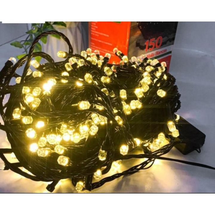 Dây Đèn Led Lục Giác Dài 40m Nhấp Nháy Màu Vàng Dùng Trang Trí | Lazada.vn
