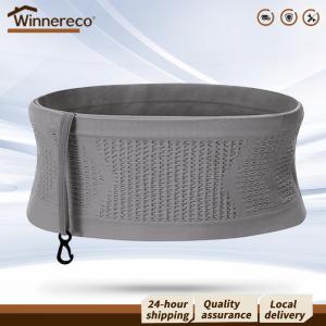 [Winnereco Flagship Mall] Seamless Jogging Waist Bags Lightweight Invisible Mobile Phone Pouch Portable Elastic Breathable High-Capacity for Outdoor Sport