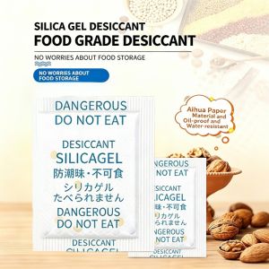 (Fast Shipping) 50pcs Premium Silica Gel Desiccant Packets Food Grade Moisture Absorber