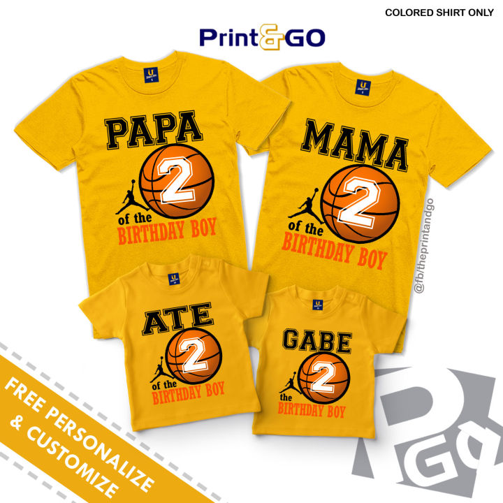 Family store basketball shirts