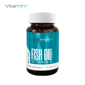 น้ำมันปลา x 1 ขวด โอเมก้า3 Fish Oil Omega 3 ฟิชออย วิตามินอี ดีเอชเอ อีพีเอ Vitamin+ วิตามิน+ วิตามินพลัส Vitamin E DHA EPA Vitamin plus โอเมก้า 3