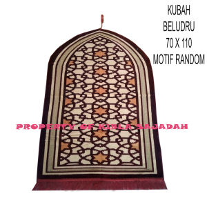 SAJADAH DEWASA TERBARU MODE KUBAH BELUDRU 70X110/GROSIR MURAH SAJADAH
