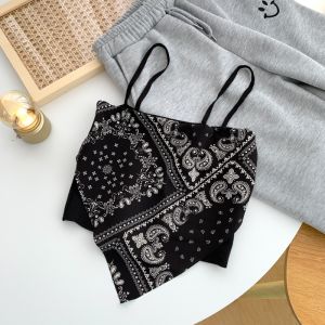 LadyLuxe - Tanktop Mimi Tank top Slayer Vest Scraf Bandana Summer Wanita Mimi Corak Ethnic Scarft Crop BR004