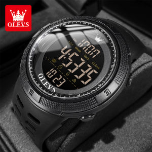 OLEVS Jam Tangan Pria Anti Air Original LED Digital Terbaru Tampilan Ganda Analog Multi Fungsi Jam Alarm Pengatur Waktu Men Watch