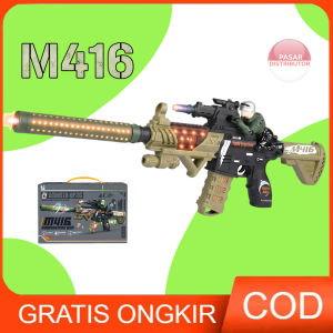 Mainan Anak W-Y11 ELECTRIC M416 FIGHT TOGRTHER Mainan Tembakan Light Music Getar Lampu Sinar Mainan Anak Perempuan - Mainan Anak Laki Laki Mainan Anak Perempuan - Mainan Anak Laki Laki