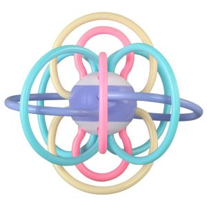 FUNG MALL Silicone Đồ chơi phát triển mọc răng Đa chức năng Giáo Dục Dây kéo Montessori Đồ chơi bóng silicon mọc răng Cấp thực phẩm Manhattan Grab Ball Quà Tặng trẻ sơ sinh